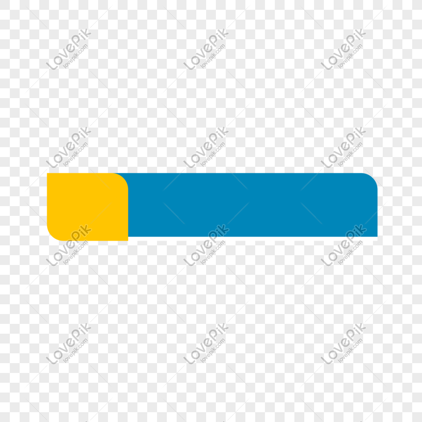 Download Yellow Blue Flat Title Box Free Download Png Image Psd File Free Download Lovepik 611718873