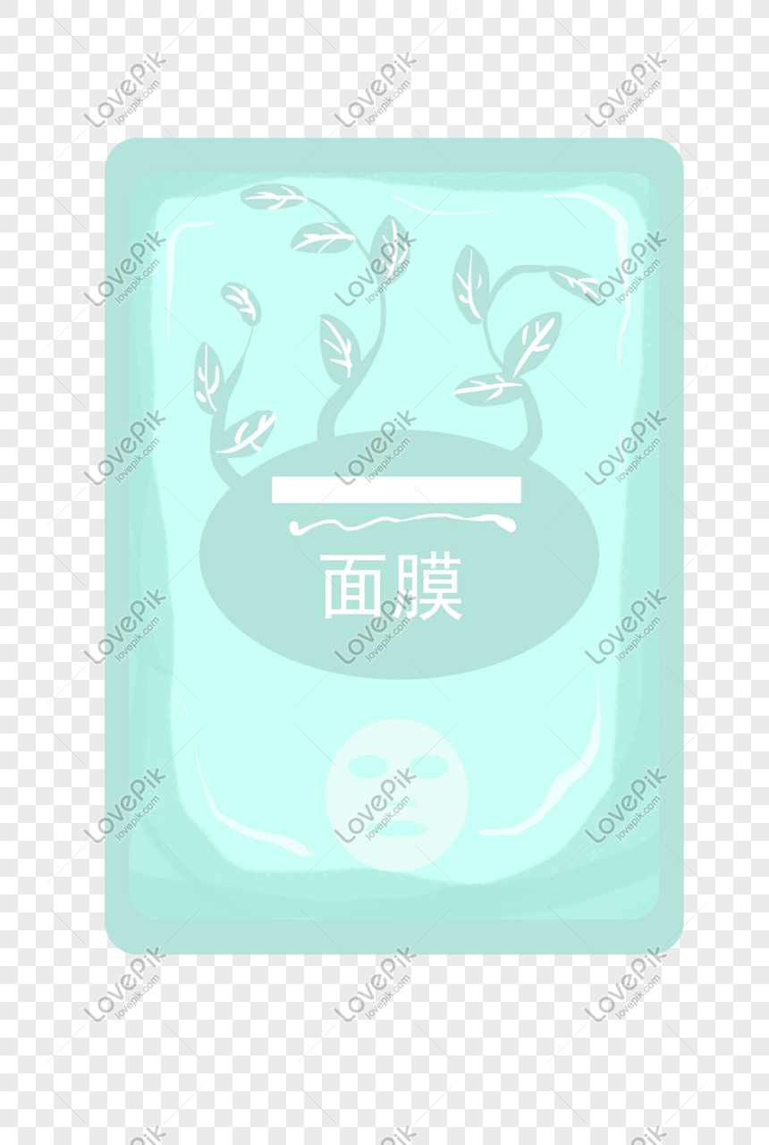 Hand Painted Beauty Mask Illustration PNG Transparent And Clipart Image ...