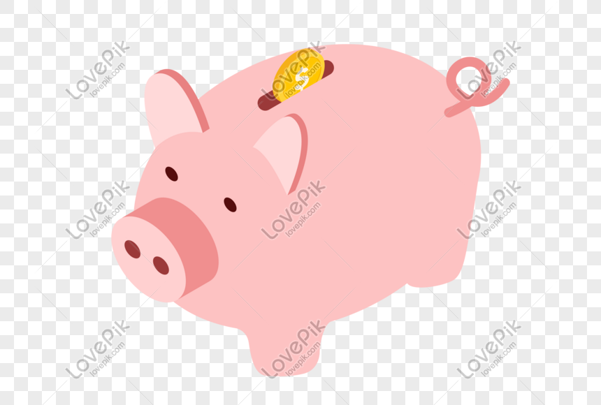 Gold Piggy Bank PNG Images & PSDs for Download