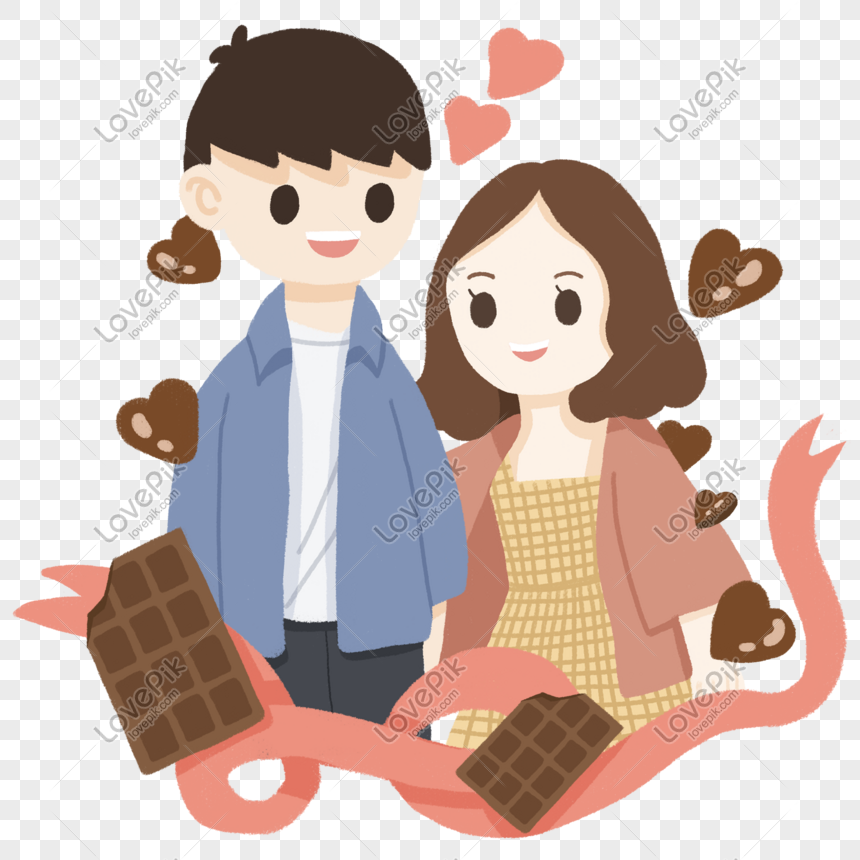 Valentines Day Cartoon Couple Cartoon Boy Cartoon Girl Fresh Wi PNG White  Transparent And Clipart Image For Free Download - Lovepik | 611752582