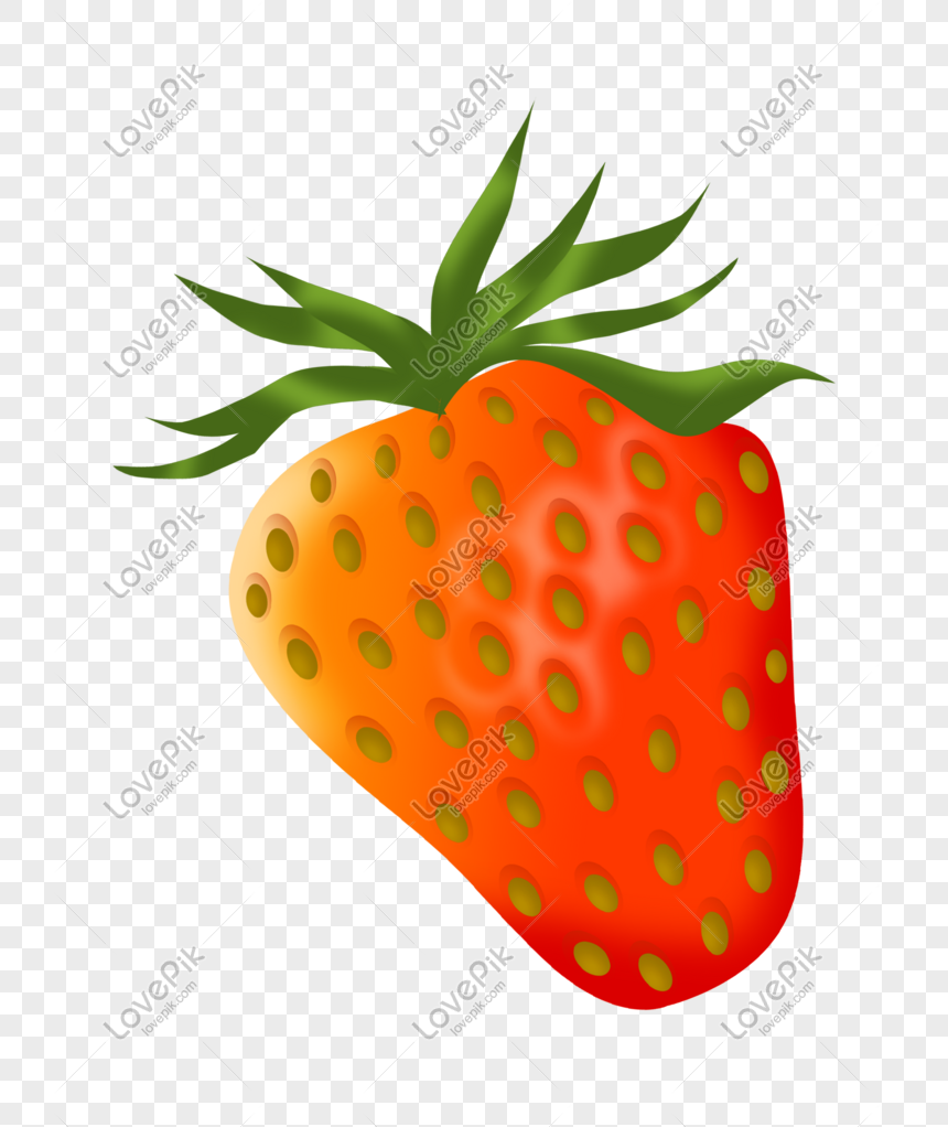 Ilustrasi Kartun Strawberry Yang Digambar Tangan PNG Grafik Gambar Unduh Gratis Lovepik