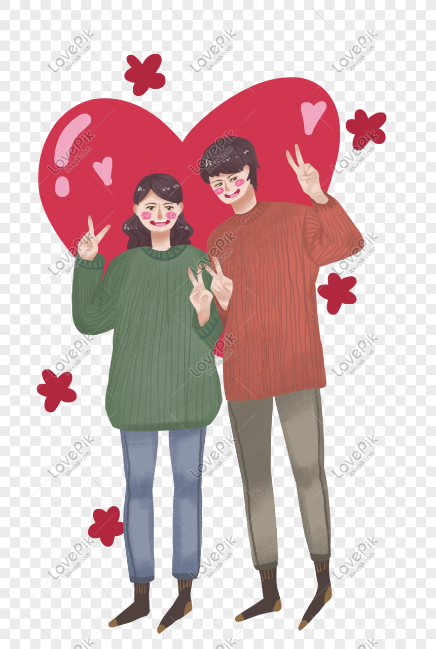 Hình ảnh Cặp đôi Chụp ảnh Ngày Valentine PNG Miễn Phí Tải Về - Lovepik