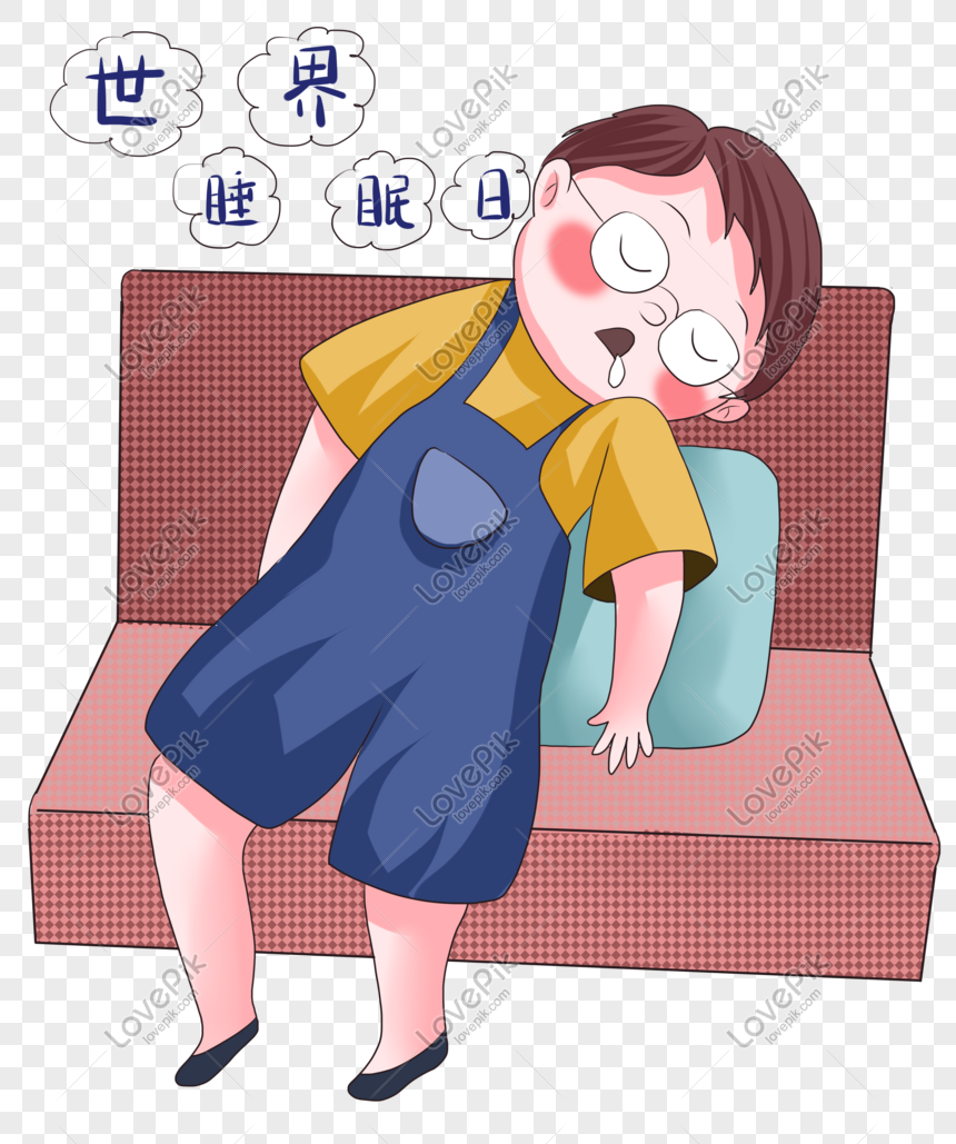 Ilustrasi Kartun Seorang Gadis Tidur Pada Hari Tidur Dunia Gambar Unduh Gratis Imej 611756576 Format Psd My Lovepik Com