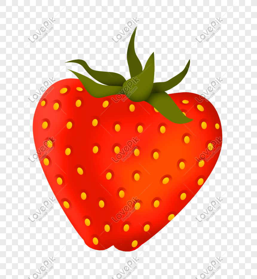 Fresh Simulated Strawberry Illustration PNG Picture And Clipart Image ...