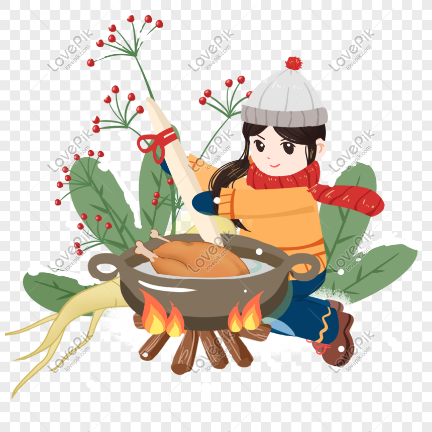 Big Cold Welcome New Year Stew Chicken Soup Hand Drawn Illustrat PNG White  Transparent And Clipart Image For Free Download - Lovepik | 611753792