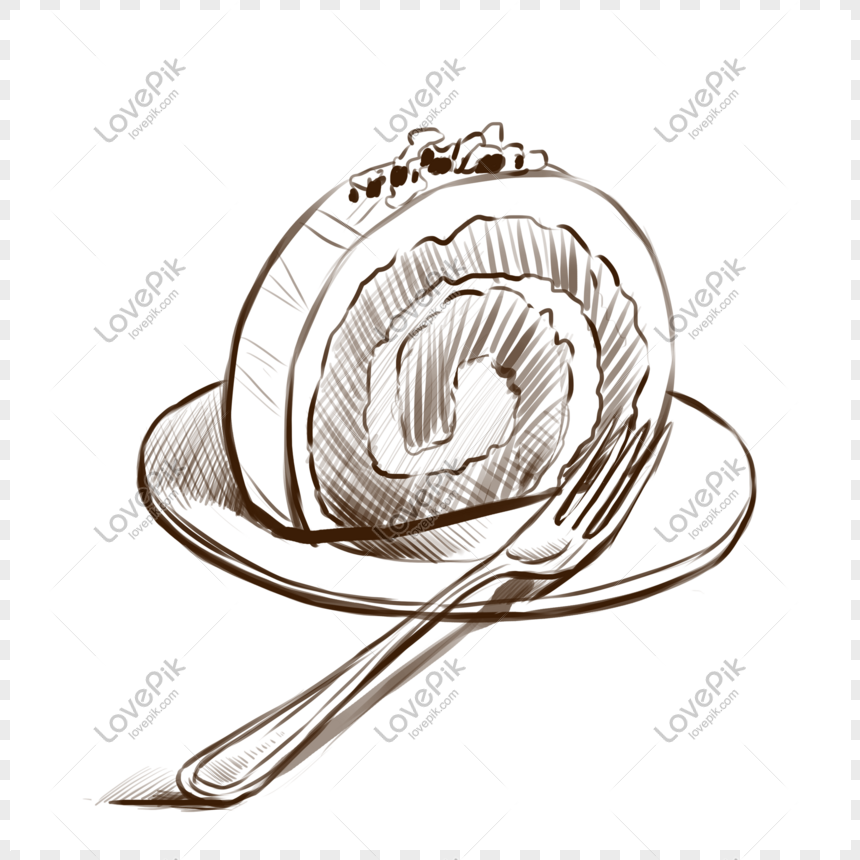 Photo De Dessin Au Trait Illustration Fourchette Dessert Occidental Numero De L Image611749281 Format D Image Psd Fr Lovepik Com