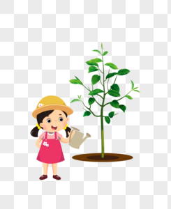 Cartoons Of Planting Trees Images, HD Pictures For Free Vectors Download -  