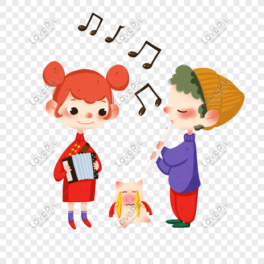 Hand Drawn Chinese New Year Music Illustration PNG Picture And Clipart  Image For Free Download - Lovepik | 611749215