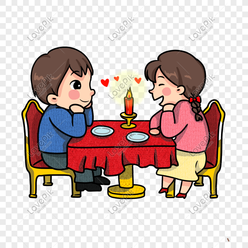 Cartoon Hand Drawn Candlelight Dinner PNG Hd Transparent Image And Clipart  Image For Free Download - Lovepik | 611758034