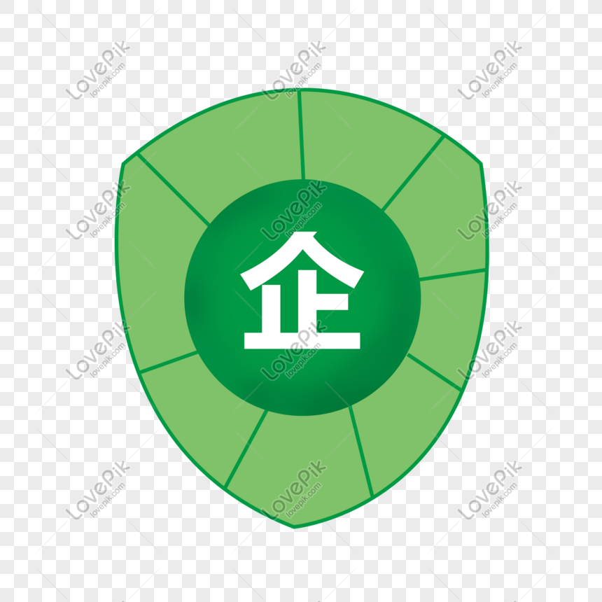 Cartoon Green Corporate Shield Png Image Picture Free Download Lovepik Com