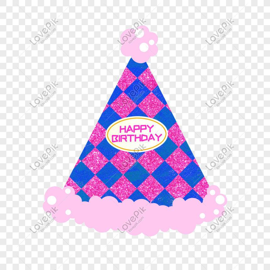 Download Plaid Color Birthday Hat Birthday Star Hat Png Free Material Png Image Psd File Free Download Lovepik 611755787
