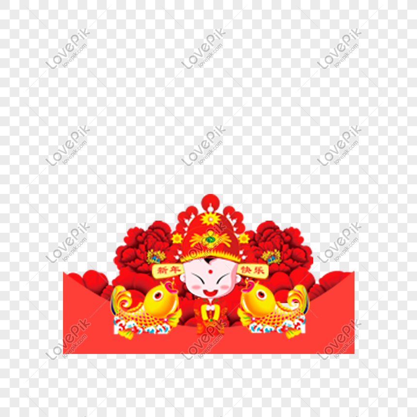 god of fortune clipart fish