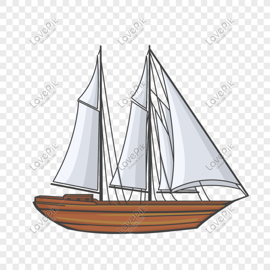 Perahu Layar Kayu Kayu Yang Ditarik Tangan Kayu Gambar Unduh