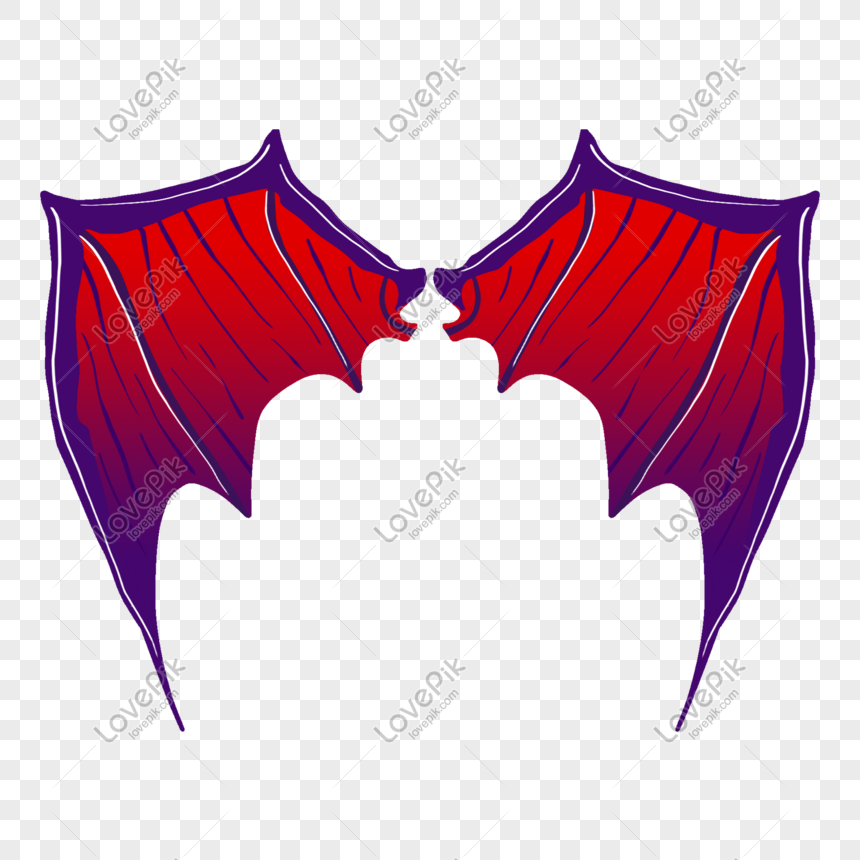 Colorful Devils Wing Illustration, Colorful Wings, Beautiful Wings ...