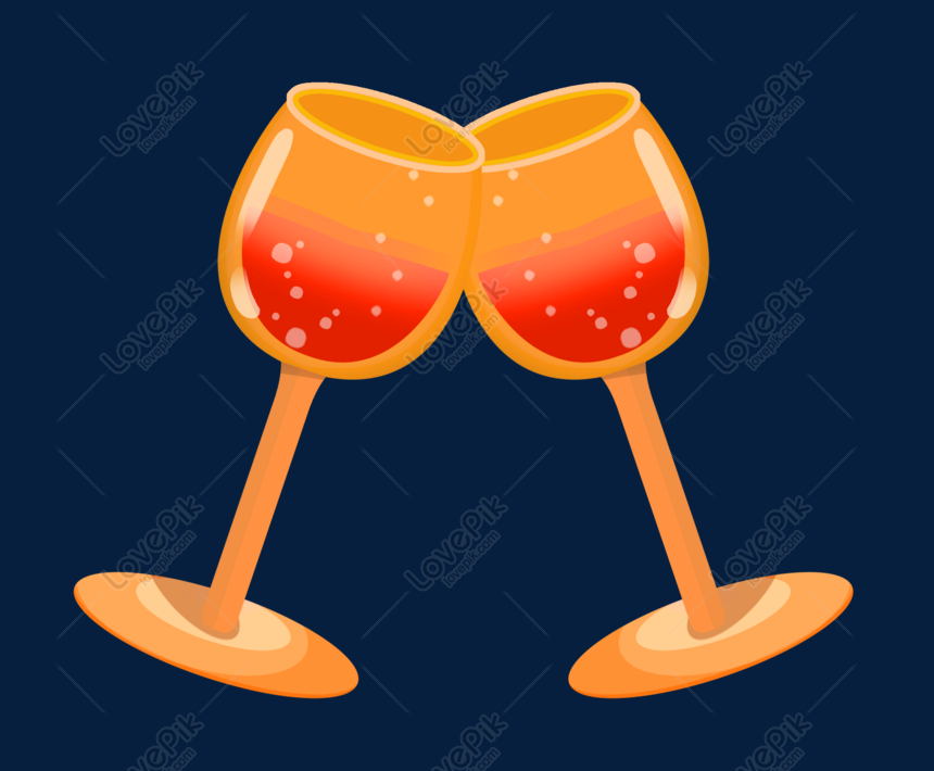 Orange Wine Glass Illustration Free PNG And Clipart Image For Free Download  - Lovepik | 611749319