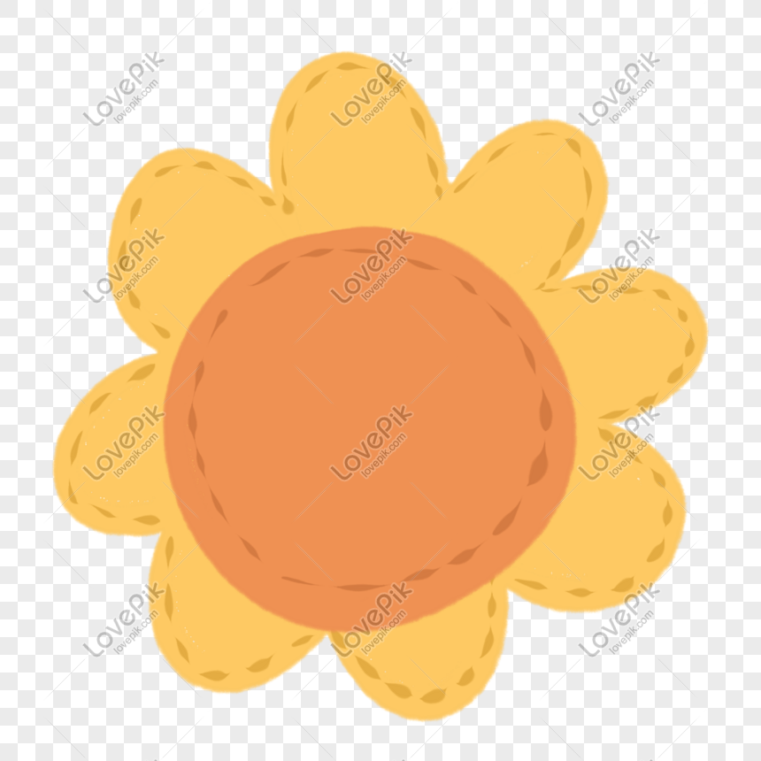 Almohada De Girasol Dibujado A Mano De Dibujos Animados PNG Imágenes Gratis  - Lovepik