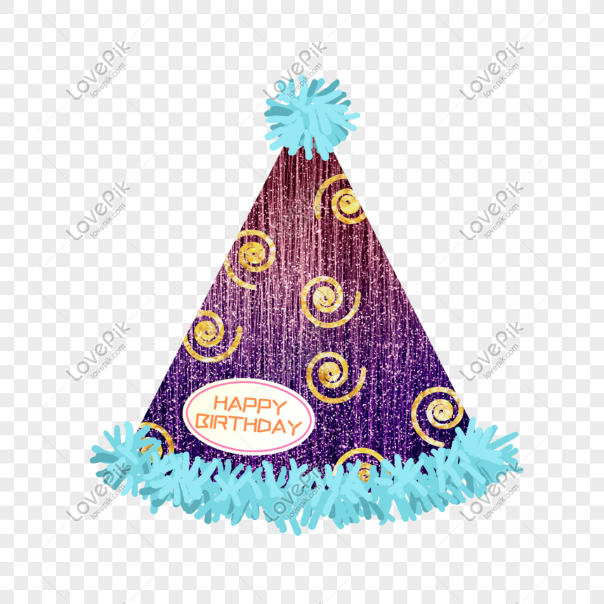 Download Purple Birthday Hat Birthday Star Cap Png Free Material Png Image Psd File Free Download Lovepik 611755788
