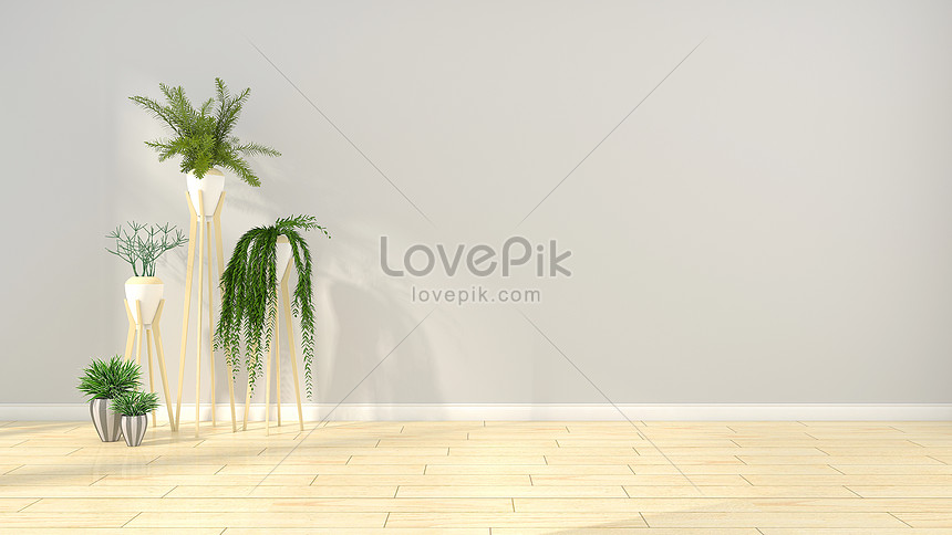 Simple Background Of Modern Indoor Potted Plants Picture And HD Photos ...