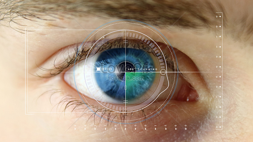 Artificial Intelligence Blue Eye Scan Picture And HD Photos | Free ...