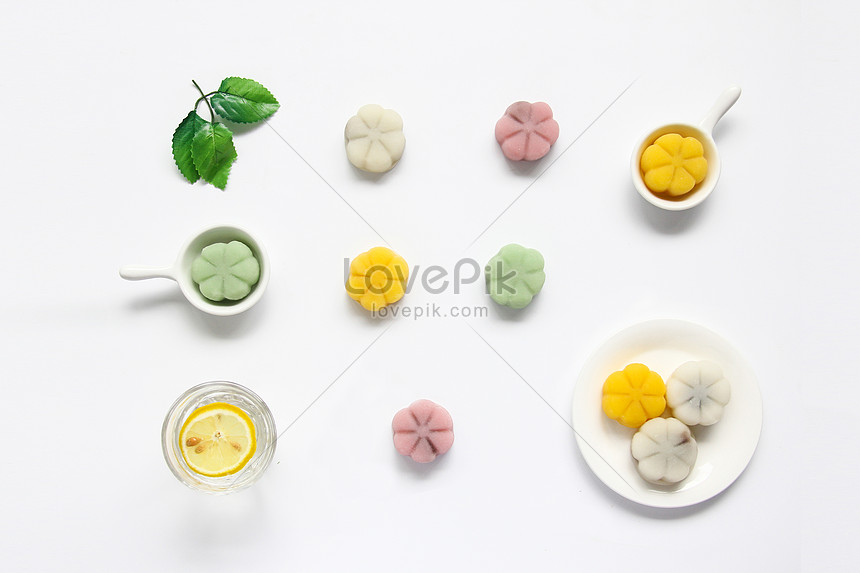 Fresh And Simple Color Ice Skin Moon Cake Picture And HD Photos | Free ...