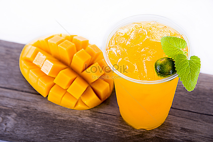 Gratis Foto Minuman Jus Mangga, Unduh di Lovepik