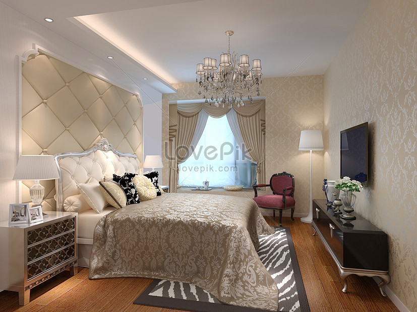 Modern Style Bedroom Effect Map Picture And HD Photos | Free Download ...