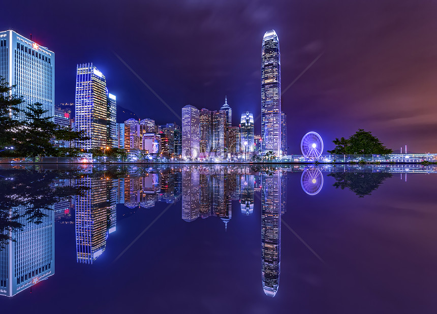 香港夜景 照片, 街道 照片, 大廈 照片, 商務背景 照片