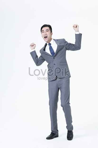 A Cheering Business Man Picture And HD Photos | Free Download On Lovepik