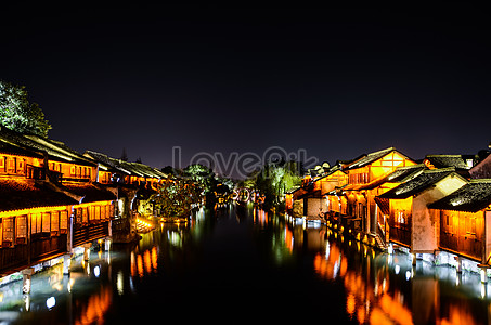 Night View Of Wuzhen Picture And HD Photos | Free Download On Lovepik