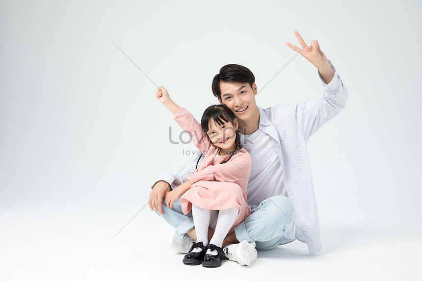 Padre E Hija Retrato Padre Hijo Foto | Descarga Gratuita HD Imagen de Foto  - Lovepik