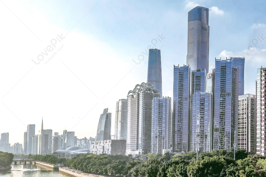 Modern City Guangzhou Pearl River New Town Hunting Zone Picture And HD ...