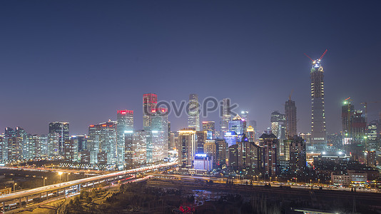 Beijing Cbd City Night Panorama Picture And HD Photos | Free Download ...