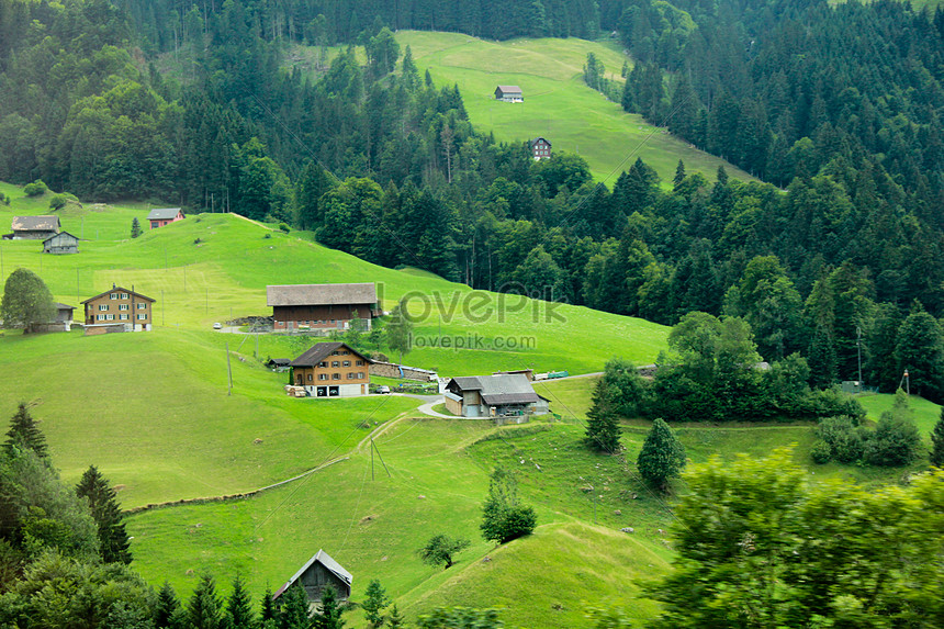 ảnh Một Thị Trấn ở Thụy Sĩ Tải Xuống Miễn Phí, ảnh thị trấn, thụy sĩ, nông  thôn đẹp Trên Lovepik