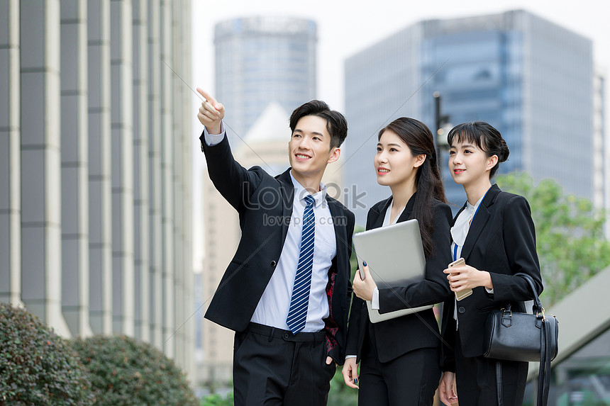 Business Young White Collar Team Cooperation Picture And HD Photos ...