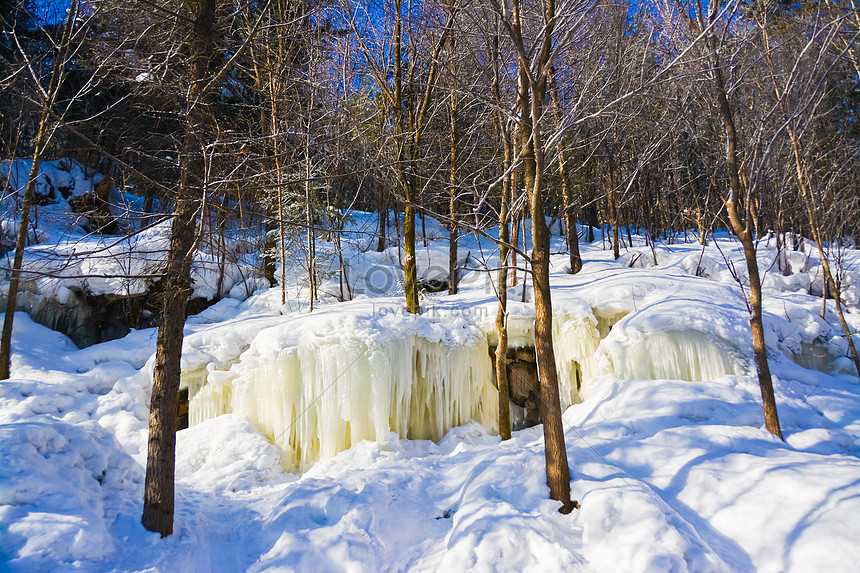 Heilongjiang Snow Village Hay Grass Snow Falls Picture And HD Photos ...