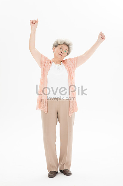 Old Granny Stretches In Picture And Hd Photos Free Download On Lovepik