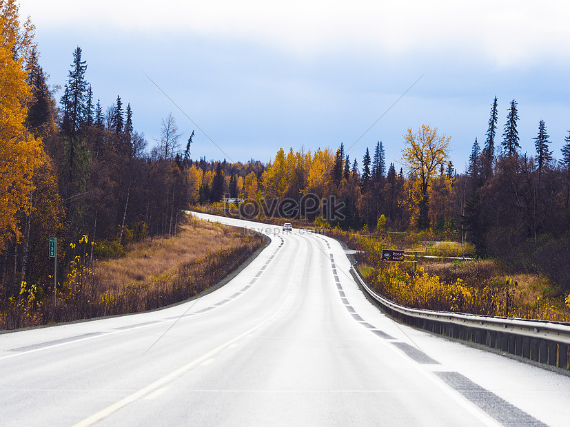 Alaska Snowscape Highway Picture And HD Photos | Free Download On Lovepik