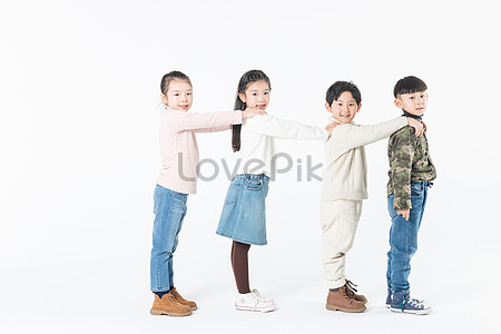 Children Line Up Images, HD Pictures For Free Vectors Download ...