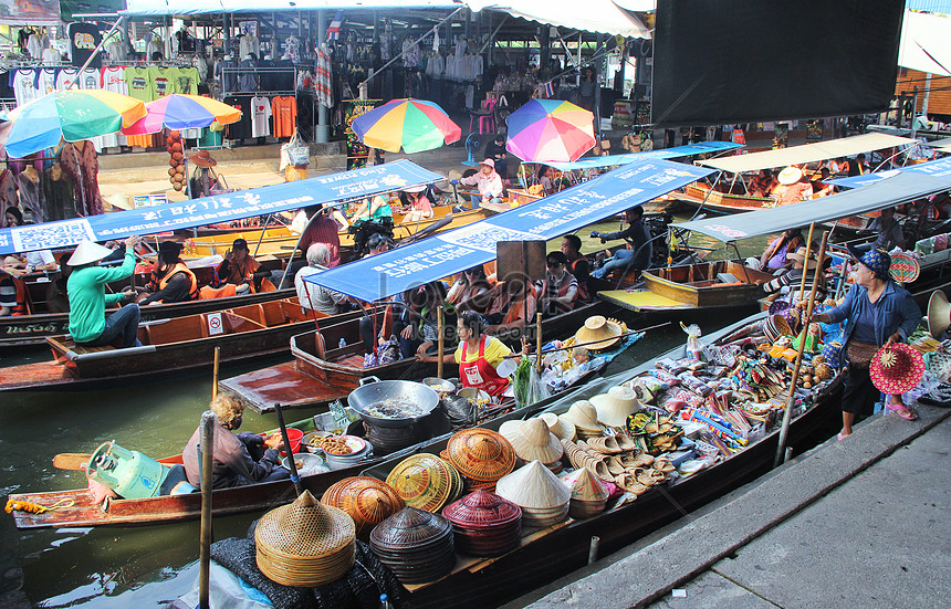 Bangkok Floating Market Thailand Picture And HD Photos | Free Download ...