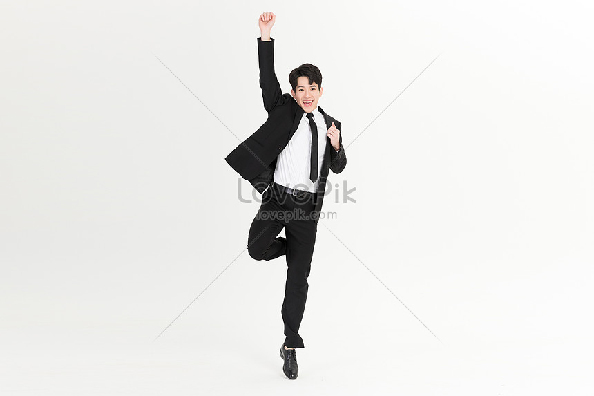 Business Men Exaggerate And Jump Picture And Hd Photos 