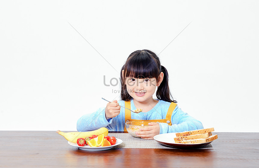 Girl Eating Breakfast Picture And HD Photos | Free Download On Lovepik