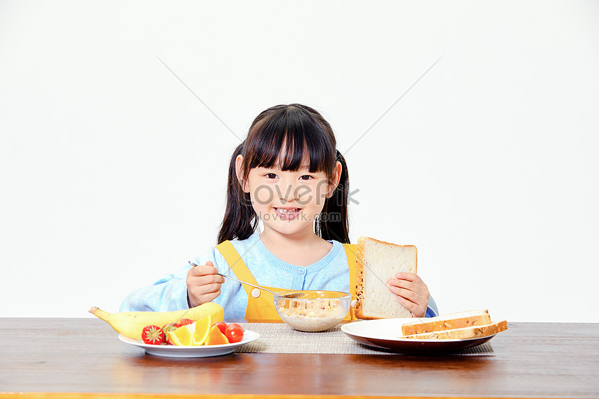 Girl Eating Breakfast Picture And HD Photos | Free Download On Lovepik