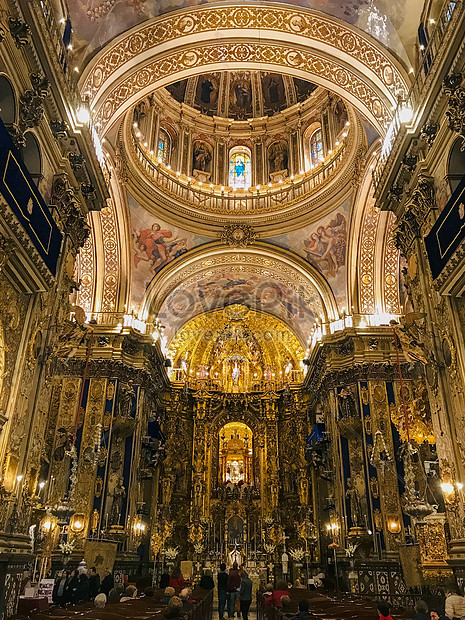 Interior View Of San Juan Church Granada Barcelona Spain Picture And HD ...