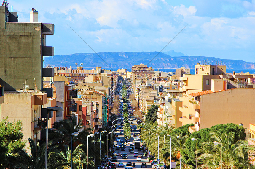 Trapani City Main Road, Sicily Picture And HD Photos | Free Download On ...