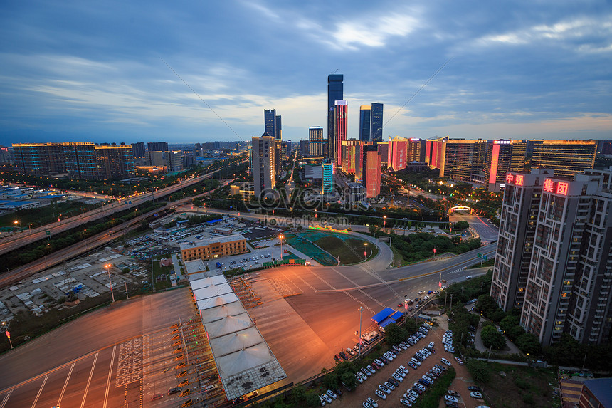 Xian Jinye Road Street View Picture And HD Photos | Free Download On ...