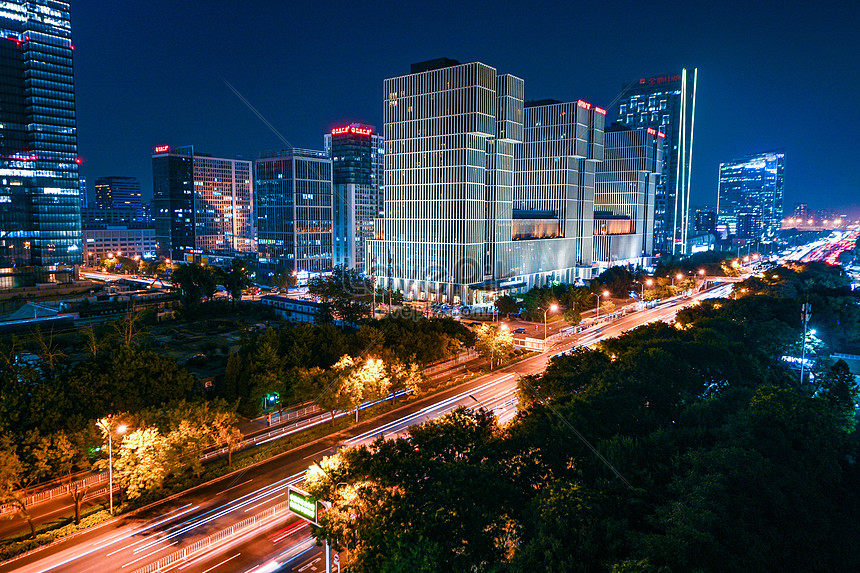 Beijing Wanda Plaza Night Car Track Picture And HD Photos | Free ...