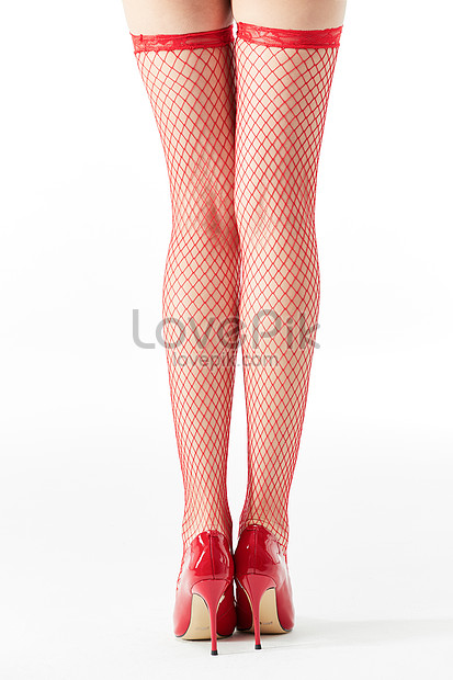 Female Showing Red High Heels With Red Stockings Picture And Hd Photos Free Download On Lovepik 