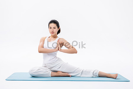 Female Yoga Fitness Training Picture And HD Photos | Free Download On ...