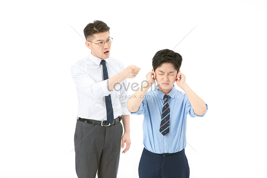 Padre Regaño Hijo Foto | Descarga Gratuita HD Imagen de Foto - Lovepik