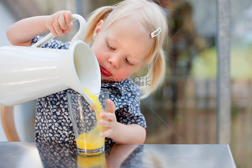 Girl Pouring Juice Picture And HD Photos Free Download On Lovepik